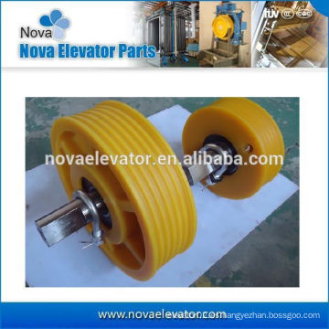 Amarillo piezas de elevación baratos Nylon Defelector Sheave con alta calidad